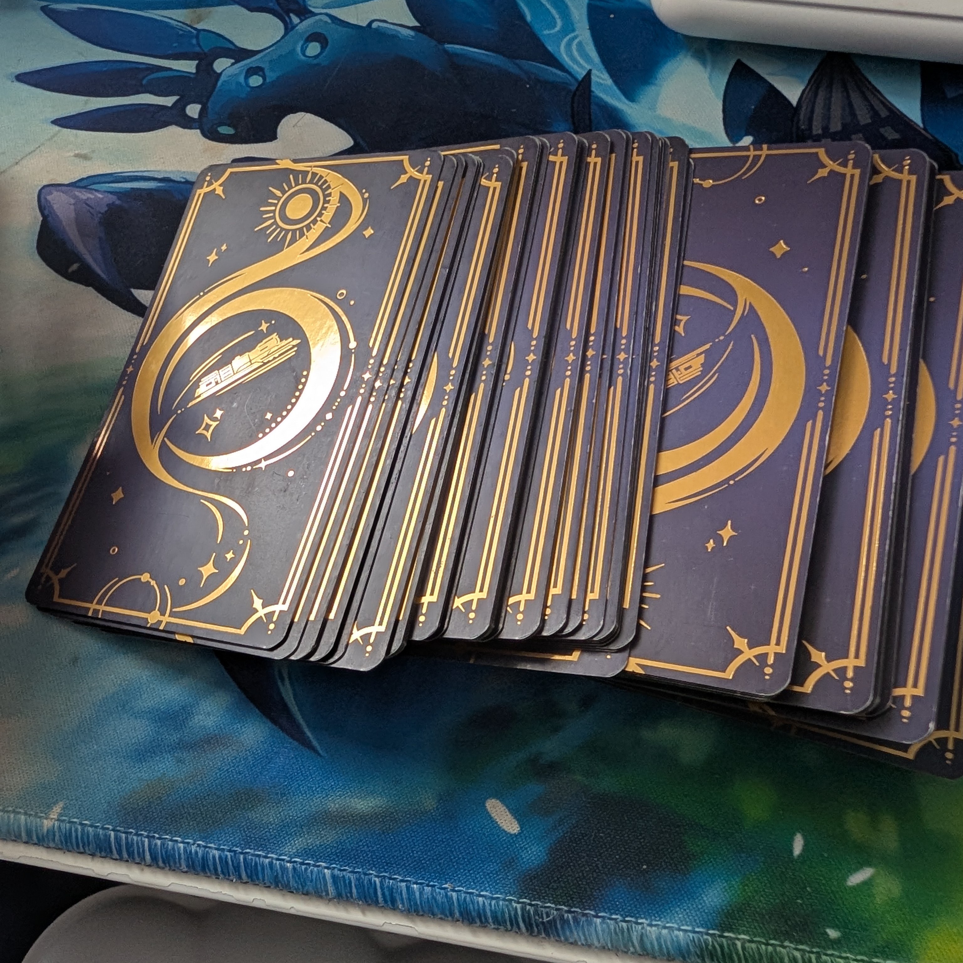 I do tarot card readings for myself and my friends pretty often and do fortune telling. One of the things I do when telling someone's fortune is shuffling the cards until I find it right to pull a card or one that falls out while I'm shuffling. It represents my love for fate really well and is a noise that helps me to concentrate on my tasks. <br><audio controls src='Noises/Deck shuffling.m4a'></audio>